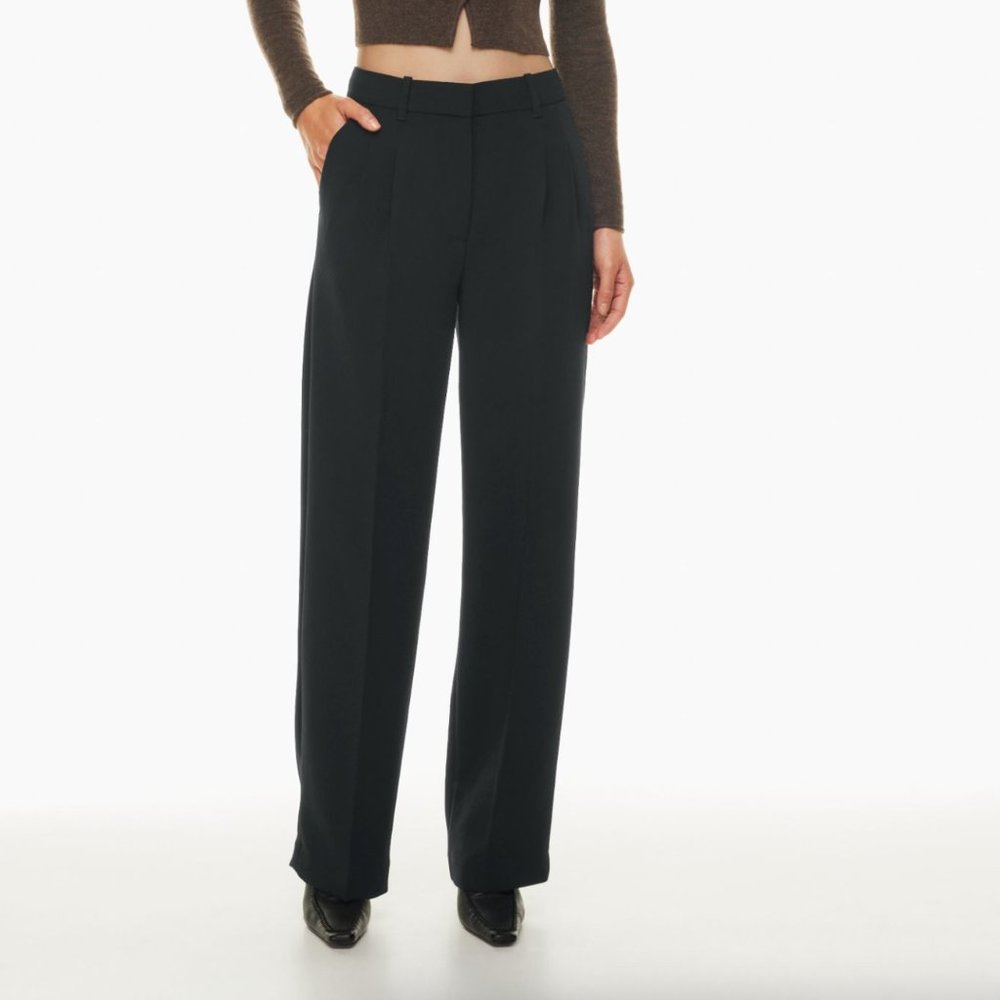 Aritzia Wilfred Effortless Pant Black 0 Regular